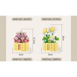 MOYU BLOCK MY97142 97142 YÊU TINH TRONG CHẬU SINH RA HƯỚNG VỀ PHÍA MẶT TRỜI bộ đồ chơi xếp lắp ráp ghép mô hình Creator Sáng Tạo 290 khối