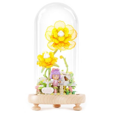 GEKKOSHA 804214 NGHỆ SĨ PIANO DƯỚI NHỮNG BÔNG HOA bộ đồ chơi xếp lắp ráp ghép mô hình Arts & Crafts