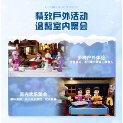 LUMIBRICKS FUNWHOLE F9041 9041 NGÔI NHÀ CỔ ĐIỂN CABIN TRƯỢT TUYẾT bộ đồ chơi xếp lắp ráp ghép mô hình Creator Sáng Tạo 2187 khối