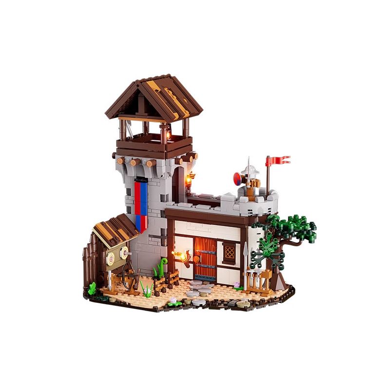 LUMIBRICKS FUNWHOLE F9048 9048 THỜI TRUNG CỔ SÂN TẬP BINH SĨ bộ đồ chơi xếp lắp ráp ghép mô hình Medieval Castle Chiến Tranh Trung Cổ 964 khối