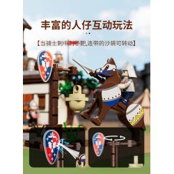 LUMIBRICKS FUNWHOLE F9048 9048 THỜI TRUNG CỔ SÂN TẬP BINH SĨ bộ đồ chơi xếp lắp ráp ghép mô hình Medieval Castle Chiến Tranh Trung Cổ 964 khối