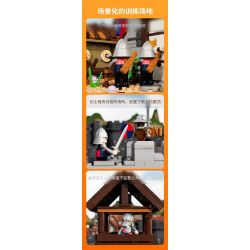 LUMIBRICKS FUNWHOLE F9048 9048 THỜI TRUNG CỔ SÂN TẬP BINH SĨ bộ đồ chơi xếp lắp ráp ghép mô hình Medieval Castle Chiến Tranh Trung Cổ 964 khối