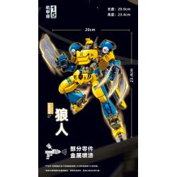 SLUBAN M38-B1298 B1298 1298 M38B1298 38-B1298 BẬC THẦY CƠ KHÍ MECHA NGƯỜI SÓI ƯU TÚ bộ đồ chơi xếp lắp ráp ghép mô hình 525 khối