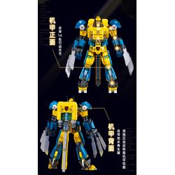 SLUBAN M38-B1298 B1298 1298 M38B1298 38-B1298 BẬC THẦY CƠ KHÍ MECHA NGƯỜI SÓI ƯU TÚ bộ đồ chơi xếp lắp ráp ghép mô hình 525 khối