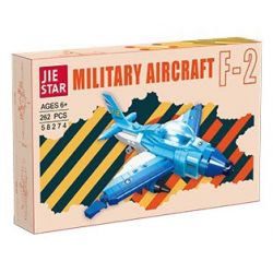 JIESTAR 58274 MÁY BAY CHIẾN ĐẤU F-2 bộ đồ chơi xếp lắp ráp ghép mô hình Military Army Quân Sự Bộ Đội 262 khối
