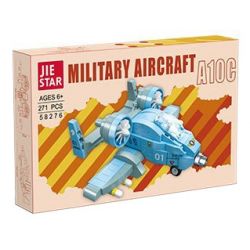 JIESTAR 58276 MÁY BAY TẤN CÔNG A-10 bộ đồ chơi xếp lắp ráp ghép mô hình Military Army Quân Sự Bộ Đội 271 khối