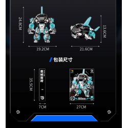 JI BRICK 39902 BỮA TIỆC QUÁI THÚ CÁ MẬP ĐEN bộ đồ chơi xếp lắp ráp ghép mô hình 688 khối