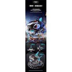 JI BRICK 39902 BỮA TIỆC QUÁI THÚ CÁ MẬP ĐEN bộ đồ chơi xếp lắp ráp ghép mô hình 688 khối