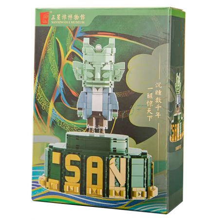 SANXINGDUI MUSEUM 16195 HUYỀN THOẠI THỤC CỔ TAM TINH ĐÔI bộ đồ chơi xếp lắp ráp ghép mô hình 1068 khối