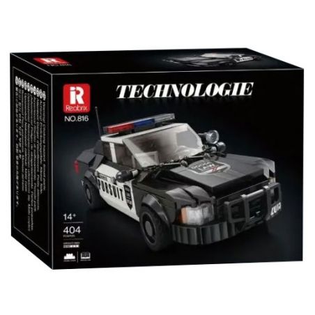 REOBRIX 816 DODGE XE CẢNH SÁT bộ đồ chơi xếp lắp ráp ghép mô hình Speed Champions Racing Cars Đua Xe Công Thức 404 khối