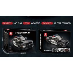 REOBRIX 816 DODGE XE CẢNH SÁT bộ đồ chơi xếp lắp ráp ghép mô hình Speed Champions Racing Cars Đua Xe Công Thức 404 khối