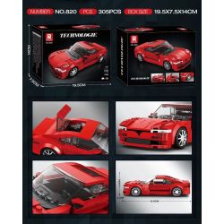 REOBRIX 820 XE THỂ THAO bộ đồ chơi xếp lắp ráp ghép mô hình Speed Champions Racing Cars Đua Xe Công Thức 305 khối