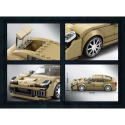 REOBRIX 821 XE THỂ THAO PORSCHE bộ đồ chơi xếp lắp ráp ghép mô hình Speed Champions Racing Cars Đua Xe Công Thức 324 khối