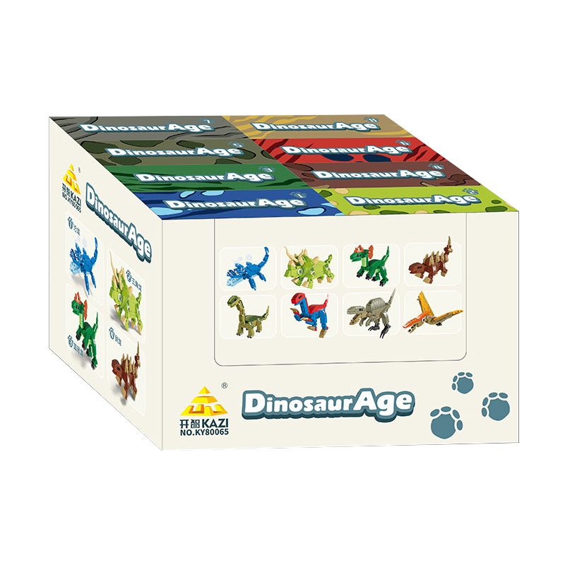 Kazi KY80065 80065 AGE OF DINOSAURS 8 MÔ HÌNH MOSASAURUS TRICERATOPS DIPLOSAURUS STEGOSAURUS BRONTOSAURUS THERIZINOSAURUS SPINOSAURUS PTEROSAUR bộ đồ chơi xếp lắp ráp ghép mô hình Creator DINOSAURAGE Sáng Tạo 550 khối