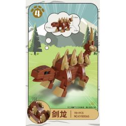 Kazi KY80065 80065 AGE OF DINOSAURS 8 MÔ HÌNH MOSASAURUS TRICERATOPS DIPLOSAURUS STEGOSAURUS BRONTOSAURUS THERIZINOSAURUS SPINOSAURUS PTEROSAUR bộ đồ chơi xếp lắp ráp ghép mô hình Creator DINOSAURAGE Sáng Tạo 550 khối