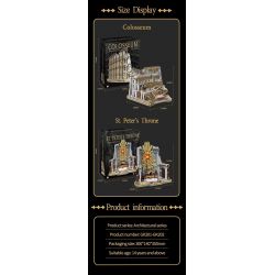 ZOIN GK201 ĐẤU TRƯỜNG LA MÃ bộ đồ chơi xếp lắp ráp ghép mô hình Creator COLOSSEUM Sáng Tạo