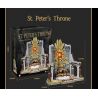 ZOIN GK202 NGAI VÀNG CỦA THÁNH PETER bộ đồ chơi xếp lắp ráp ghép mô hình Creator ST. PETER'S THRONE Sáng Tạo