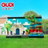 GUDI 51014A 51014B 51014C 51014D 4 LOẠI BƯU THIẾP TỪ TRƯỜNG ĐẠI HỌC NỔI TIẾNG BẮC KINH VŨ HÁN THANH HOA PHÚC ĐÁN bộ đồ chơi xếp lắp ráp ghép mô hình Architecture Công Trình Kiến Trúc 987 khối