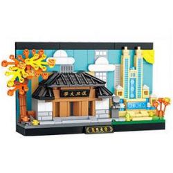 GUDI 51014A 51014B 51014C 51014D 4 LOẠI BƯU THIẾP TỪ TRƯỜNG ĐẠI HỌC NỔI TIẾNG BẮC KINH VŨ HÁN THANH HOA PHÚC ĐÁN bộ đồ chơi xếp lắp ráp ghép mô hình Architecture Công Trình Kiến Trúc 987 khối