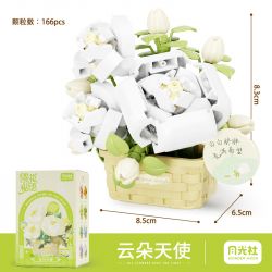 GEKKOSHA 804416 BÍ MẬT HOA THIÊN THẦN ĐÁM MÂY bộ đồ chơi xếp lắp ráp ghép mô hình Creator Sáng Tạo 166 khối