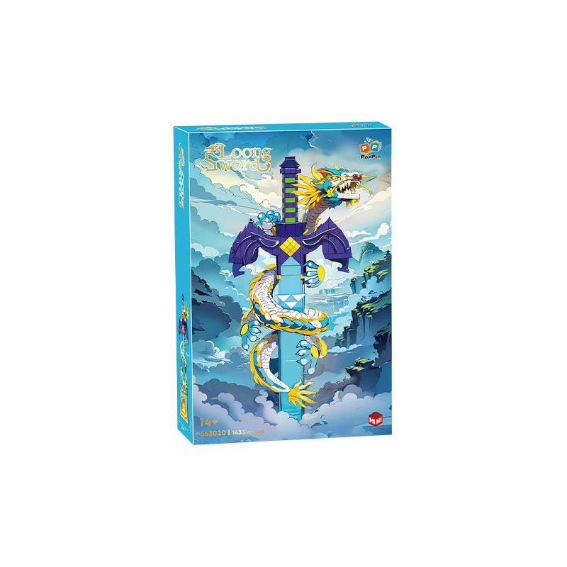 ZHEGAO 663020 THANH KIẾM RỒNG bộ đồ chơi xếp lắp ráp ghép mô hình LOONG SWORD 1433 khối