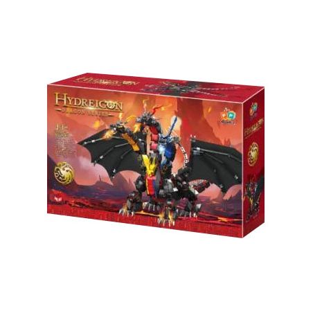 ZHEGAO 662035 RỒNG BA ĐẦU bộ đồ chơi xếp lắp ráp ghép mô hình HYDREIGON DRAGON 1400 khối