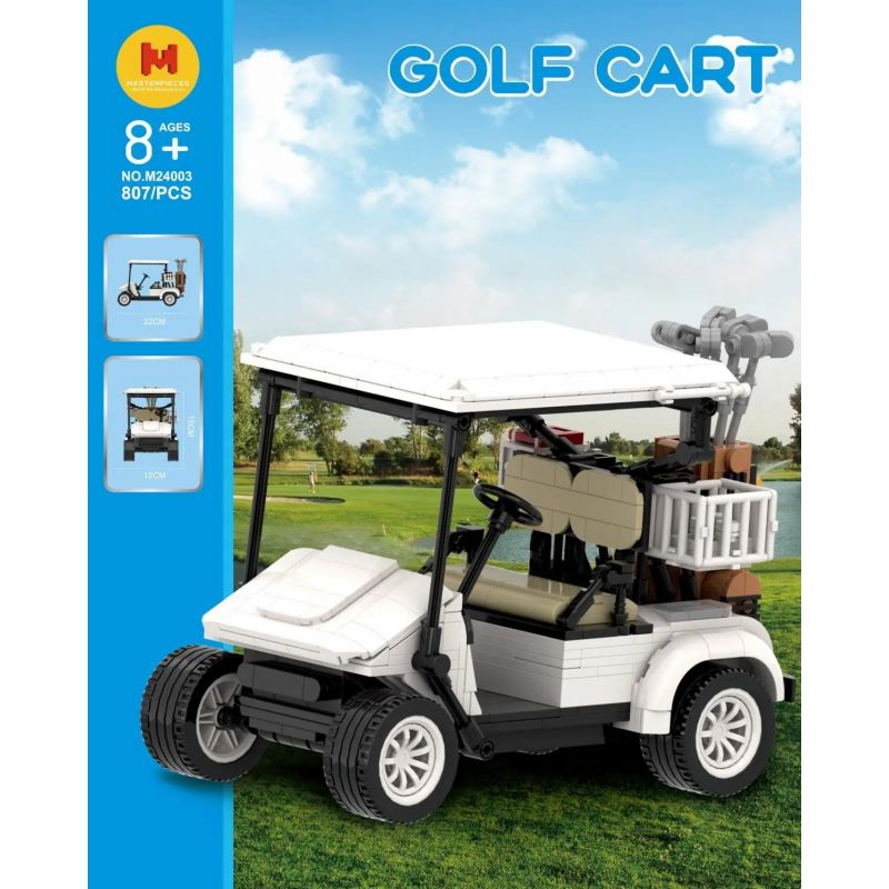HAPPY BUILD PANGU YC-M24003 M24003 24003 YCM24003 XE GOLF bộ đồ chơi xếp lắp ráp ghép mô hình Technic GOLF CART Kỹ Thuật Công Nghệ Cao Mô Hình Phương Tiện 807 khối