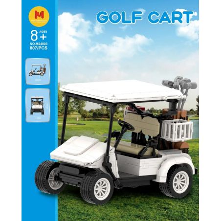 HAPPY BUILD PANGU YC-M24003 M24003 24003 YCM24003 XE GOLF bộ đồ chơi xếp lắp ráp ghép mô hình Technic GOLF CART Kỹ Thuật Công Nghệ Cao Mô Hình Phương Tiện 807 khối