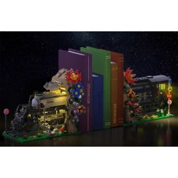 MorkModel 028004 Mork Model 028004 GIÁ ĐỠ TÀU HƠI NƯỚC bộ đồ chơi xếp lắp ráp ghép mô hình STEAM LOCOMOTIVE BOOKENDS 1806 khối