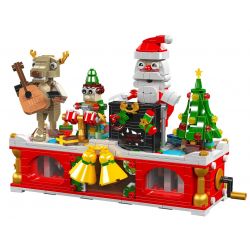 MouldKing 10162 Mould King 10162 BAN NHẠC LỄ HỘI GIÁNG SINH bộ đồ chơi xếp lắp ráp ghép mô hình Creator CHRISTMAS CARNIVAL BAND Sáng Tạo 1045 khối