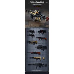 KEEPPLEY 42208 PHẢN ỨNG TOÀN DIỆN HỆ THỐNG SÚNG NGẮN XM26 8 TỔ HỢP bộ đồ chơi xếp lắp ráp ghép mô hình Military Army Quân Sự Bộ Đội