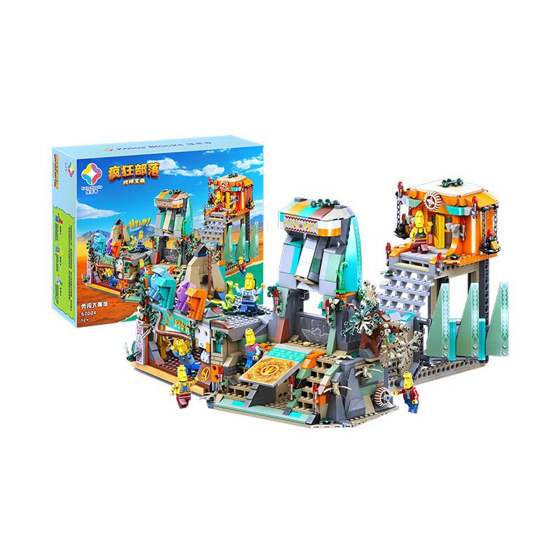 JIALE SPECIAL 57004 BỘ TỘC ĐIÊN DŨNG CẢM TIẾN VÀO THÀNH PHỐ MIỆNG LỚN bộ đồ chơi xếp lắp ráp ghép mô hình 1319 khối