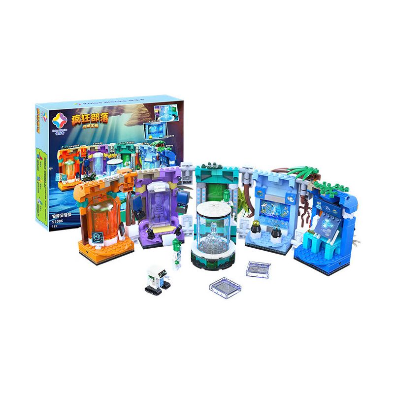 JIALE SPECIAL 57006 BỘ LẠC ĐIÊN PHÒNG THÍ NGHIỆM LOÀI bộ đồ chơi xếp lắp ráp ghép mô hình 652 khối