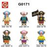 G CARD G0171 0171 GH0561 0561 GH0562 0562 GH0563 0563 GH0564 0564 GH0565 0565 GH0566 0566 ONE PIECE CHOPPER 6 NHÂN VẬT NHỎ bộ đồ chơi xếp lắp ráp ghép mô hình Movie & Game CHOPER Phim Và Trò Chơi