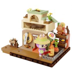 POP MART P10005 10005 CĂN CỨ BÍ MẬT CỦA RỪNG QUÁI VẬT TU LUYỆN TUYỆT VỜI bộ đồ chơi xếp lắp ráp ghép mô hình MAGICAL PLANTS 483 khối