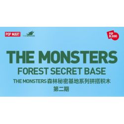 POP MART P10005 10005 CĂN CỨ BÍ MẬT CỦA RỪNG QUÁI VẬT TU LUYỆN TUYỆT VỜI bộ đồ chơi xếp lắp ráp ghép mô hình MAGICAL PLANTS 483 khối