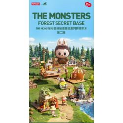 POP MART P10006 10006 CĂN CỨ BÍ MẬT CỦA KHU RỪNG QUÁI VẬT GIỜ NGỦ TRƯA bộ đồ chơi xếp lắp ráp ghép mô hình NAPPING TIME 452 khối