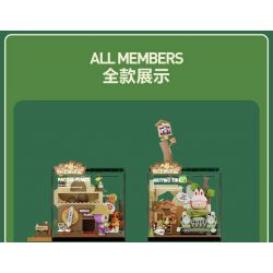 POP MART P10006 10006 CĂN CỨ BÍ MẬT CỦA KHU RỪNG QUÁI VẬT GIỜ NGỦ TRƯA bộ đồ chơi xếp lắp ráp ghép mô hình NAPPING TIME 452 khối