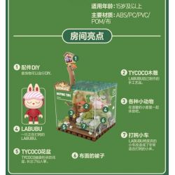 POP MART P10006 10006 CĂN CỨ BÍ MẬT CỦA KHU RỪNG QUÁI VẬT GIỜ NGỦ TRƯA bộ đồ chơi xếp lắp ráp ghép mô hình NAPPING TIME 452 khối