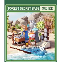 POP MART P10006 10006 CĂN CỨ BÍ MẬT CỦA KHU RỪNG QUÁI VẬT GIỜ NGỦ TRƯA bộ đồ chơi xếp lắp ráp ghép mô hình NAPPING TIME 452 khối