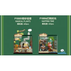 POP MART P10008 10008 CĂN CỨ BÍ MẬT TRONG RỪNG QUÁI VẬT TRUY TÌM KHO BÁU TRÊN BIỂN bộ đồ chơi xếp lắp ráp ghép mô hình SEASIDE PRIZES 451 khối