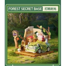 POP MART P10008 10008 CĂN CỨ BÍ MẬT TRONG RỪNG QUÁI VẬT TRUY TÌM KHO BÁU TRÊN BIỂN bộ đồ chơi xếp lắp ráp ghép mô hình SEASIDE PRIZES 451 khối