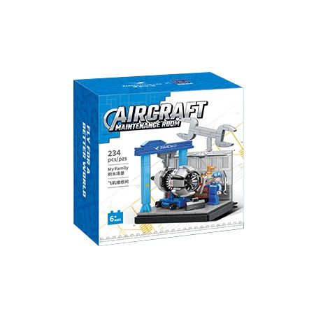 PANTASY 11025 XÂY DỰNG NHỮNG GIẤC MƠ TRÊN BẦU TRỜI XANH SÁNG TẠO VĂN HÓA CỦA XIAMEN AIRLINES CẢNH NHỎ VỀ BẢO TRÌ MÁY BAY bộ đồ chơi xếp lắp ráp ghép mô hình City Thành Phố 234 khối