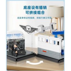 PANTASY 11025 XÂY DỰNG NHỮNG GIẤC MƠ TRÊN BẦU TRỜI XANH SÁNG TẠO VĂN HÓA CỦA XIAMEN AIRLINES CẢNH NHỎ VỀ BẢO TRÌ MÁY BAY bộ đồ chơi xếp lắp ráp ghép mô hình City Thành Phố 234 khối