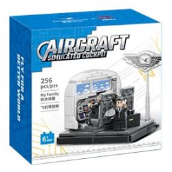 PANTASY 11026 XÂY DỰNG ƯỚC MƠ TRÊN BẦU TRỜI XANH SÁNG TẠO VĂN HÓA CỦA XIAMEN AIRLINES NHỮNG KHUNG CẢNH NHỎ TRONG BUỒNG LÁI MÁY BAY bộ đồ chơi xếp lắp ráp ghép mô hình City Thành Phố 256 khối