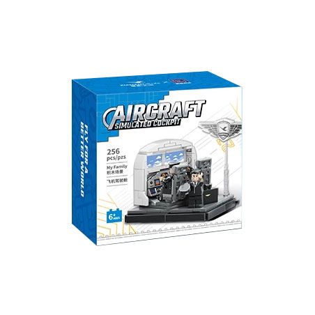 PANTASY 11026 XÂY DỰNG ƯỚC MƠ TRÊN BẦU TRỜI XANH SÁNG TẠO VĂN HÓA CỦA XIAMEN AIRLINES NHỮNG KHUNG CẢNH NHỎ TRONG BUỒNG LÁI MÁY BAY bộ đồ chơi xếp lắp ráp ghép mô hình City Thành Phố 256 khối
