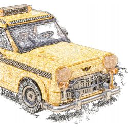 PANTASY 85017 TAXI NEW YORK bộ đồ chơi xếp lắp ráp ghép mô hình Creator Sáng Tạo 1800 khối