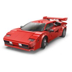 CADA DOUBLEE C51085 51085 PHIÊN BẢN ĐIỀU KHIỂN TỪ XA XE THỂ THAO RED SHADOW 1:20 tỷ lệ 1:20 bộ đồ chơi xếp lắp ráp ghép mô hình Creator Sáng Tạo 328 khối