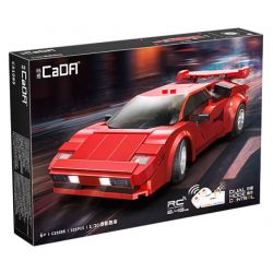 CADA DOUBLEE C51085 51085 PHIÊN BẢN ĐIỀU KHIỂN TỪ XA XE THỂ THAO RED SHADOW 1:20 tỷ lệ 1:20 bộ đồ chơi xếp lắp ráp ghép mô hình Creator Sáng Tạo 328 khối
