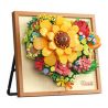 WEILE CREATION 2177 HOA KHÔNG NGỦ IV TRÁI TIM ĐANG NỞ RỘ. bộ đồ chơi xếp lắp ráp ghép mô hình Arts & Crafts ETERNAL FLOWER 781 khối